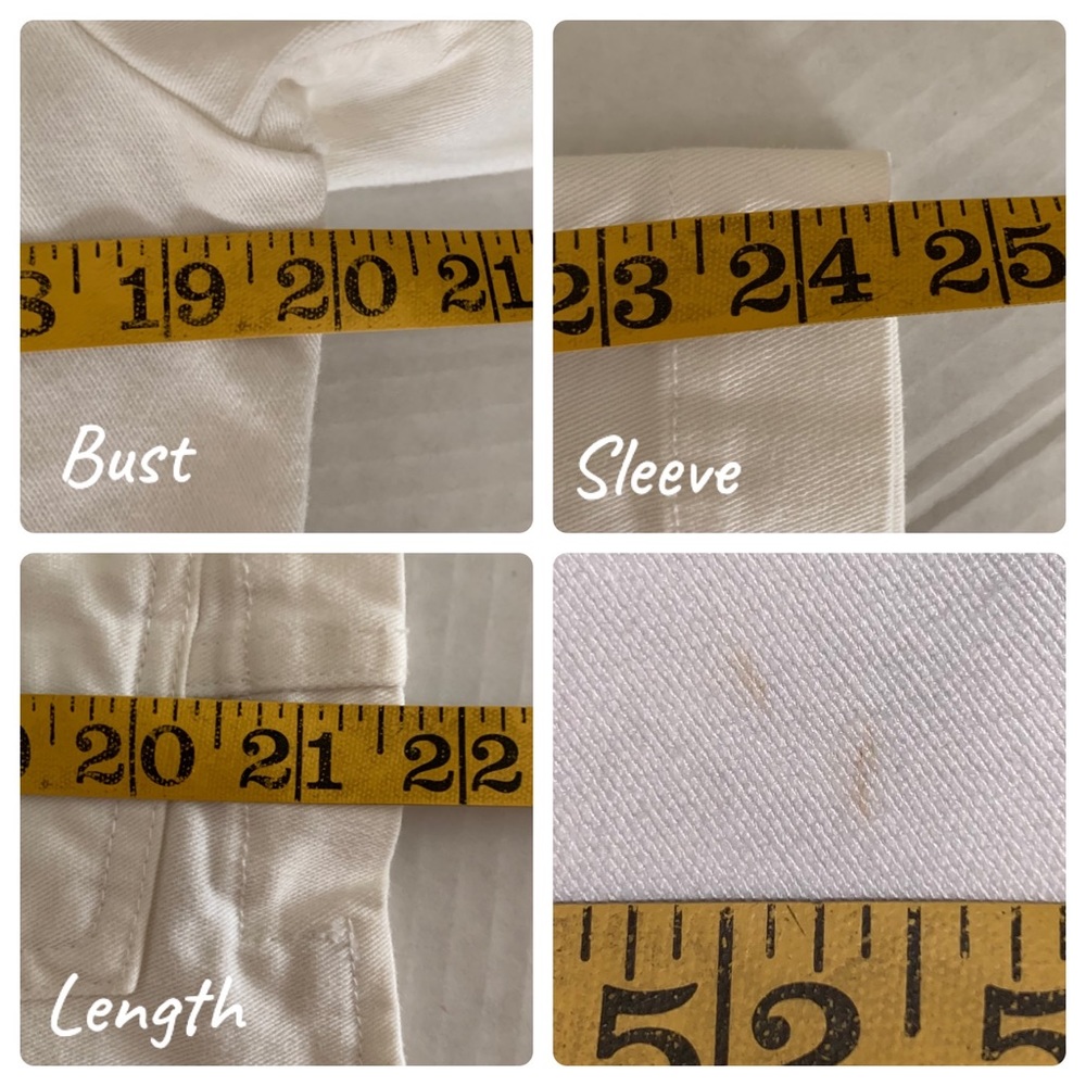 Harold’s white denim jacket size Large - Picture 5 of 5